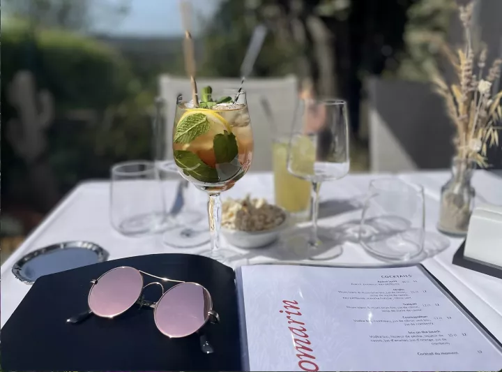 cocktail on terrasse